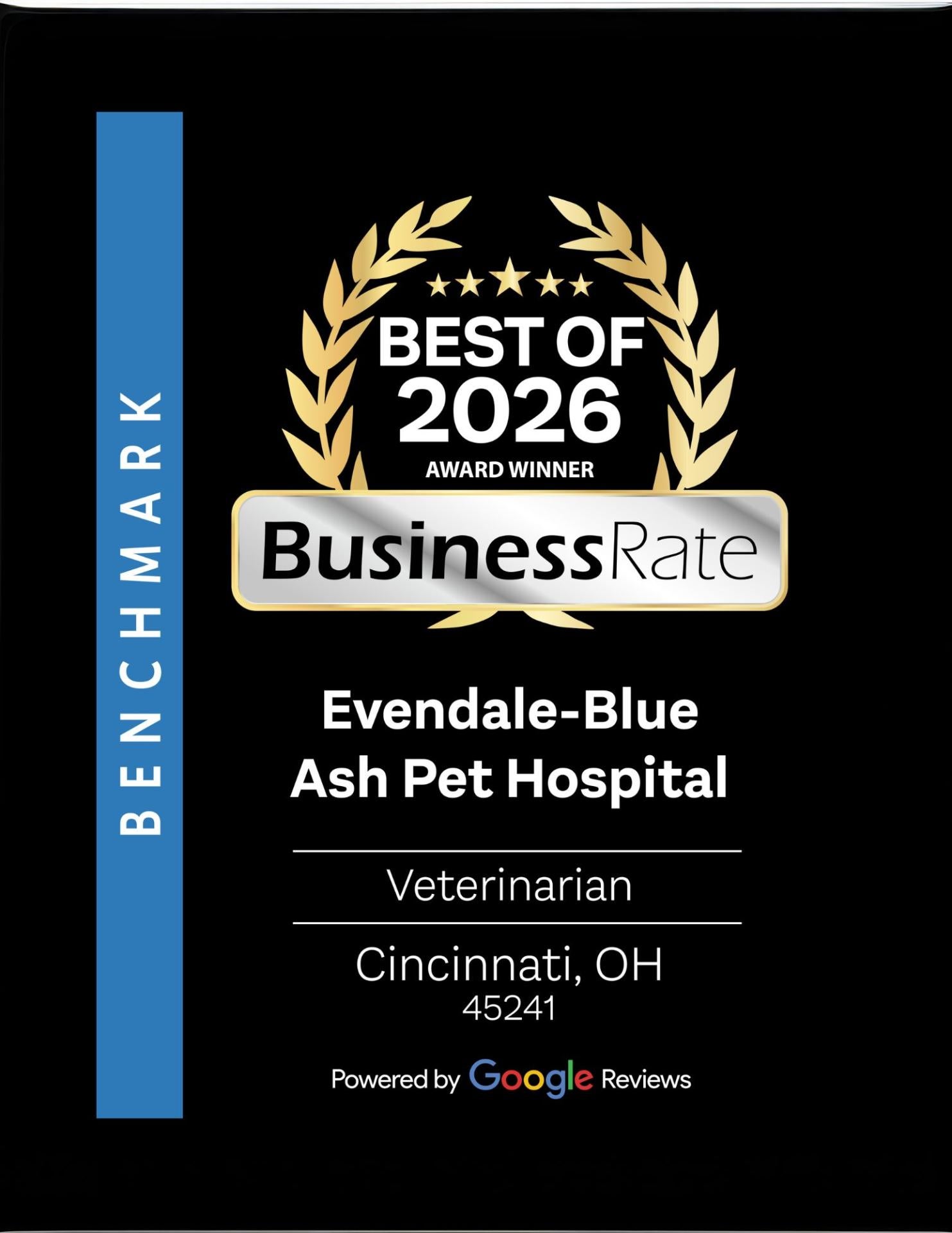BusinessRate Best of 2026 Award Winner Veterinarian Cincinnati OH BusinessRate Best of 2026 Award Winner Veterinarian Cincinnati OH