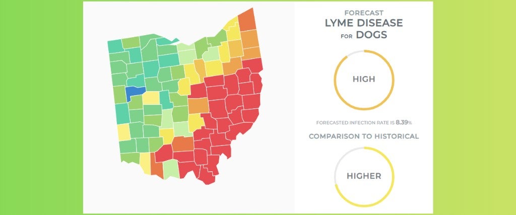 CAPC Lyme Disease Forecast Map